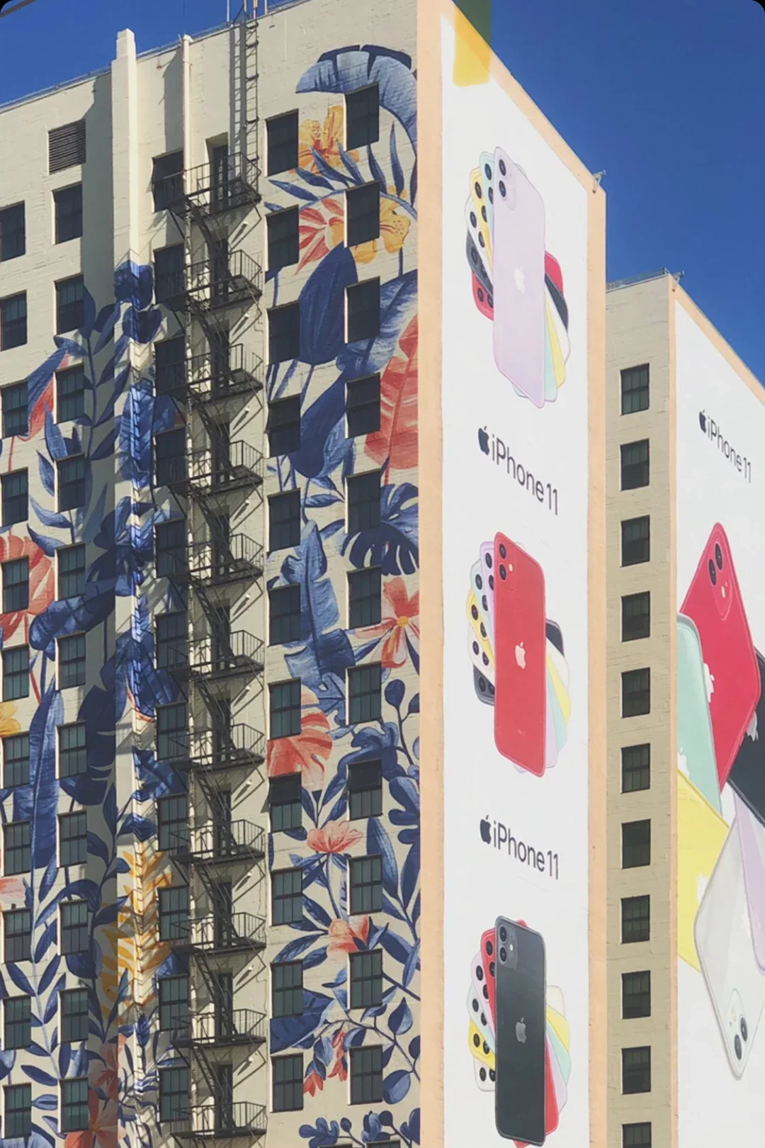 Figueroa buildings in Downtown Los Angeles