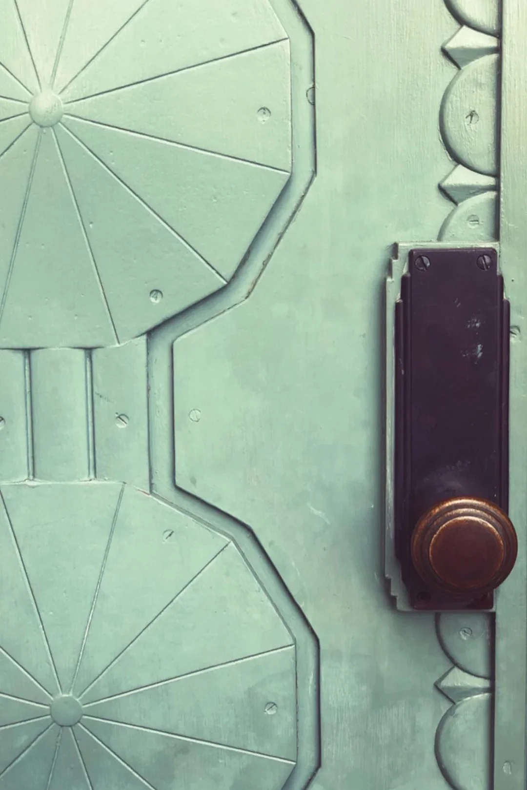 Close view of a Griffith Observatory doorway