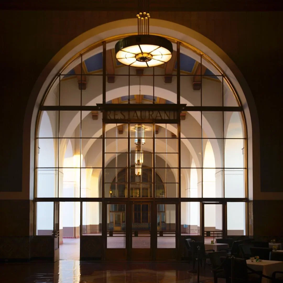 Window at Union Station in Downtown Los Angeles